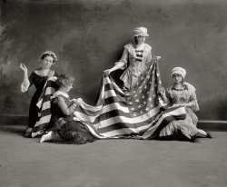 Washington, D.C., circa 1915. "Birth of the American flag."  View full size.