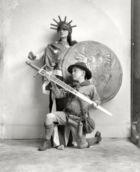 Washington, D.C., circa 1918. "Robert Hall, group." Happy Fourth of July from Shorpy! 8x10 inch glass negative, Harris & Ewing Collection. View full size.