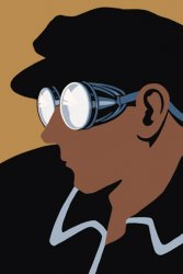 This image is from a WPA poster promoting proper eye protection. To download, right click on the image and save to your desktop. From the iPhone, tap the image and hold to save. (Via Vintagraph).