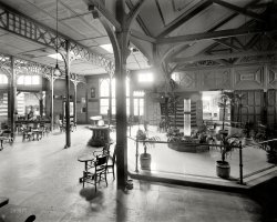 Saratoga, New York, circa 1895: "Hathorn Spring." BlackBerrys off, please. 8x10 inch dry plate glass negative, Detroit Publishing Company. View full size.