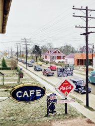 Here is my colorized version of Pull in for Pepsi: 1941. View full size.
