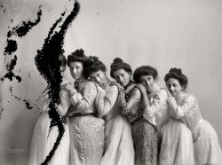 Washington, D.C., circa 1902. "Heilbrun, L." is all they wrote. Most likely a Lillian, says the Research Dept. 5x7 inch glass negative from the C.M. Bell portrait studio. View full size.