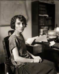 February 1923. "Miss Jacqueline Mansfield." Currently engaged to one Mr. Smith Corona. Harris & Ewing Collection glass negative. View full size.