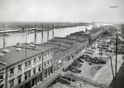 Savannah, Georgia, circa 1901. "Down the Savannah River." 8x10 inch dry plate glass negative by William Henry Jackson, Detroit Photographic Company. View full size.