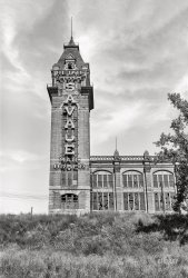 September 1939. "Abandoned mail-order house. Minneapolis, Minnesota." Medium format acetate negative by John Vachon for the Resettlement Administration. View full size.