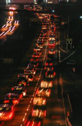 February 1969. "Night Traffic." This Kodachrome of Oceanside from a San Diego Freeway overpass is our latest posthumous dispatch from the camera of Don Cox, courtesy of his friend and "Birth of Hot-Rodding" co-author Robert Genat. View full size.