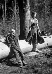 Here again we see our Yosemite travelers Bill and Gloria. View full size.